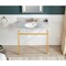 Anzzi 34.5 in. Console Sink in Brushed Gold with Carrara White Counter Top CS-FGC004-BG - alternate 2